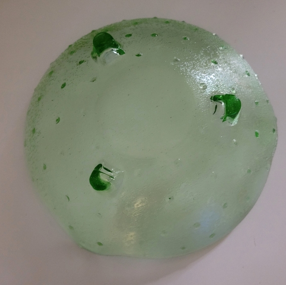 Vintage Lime Green Footed Bowl - Picture 5 of 6